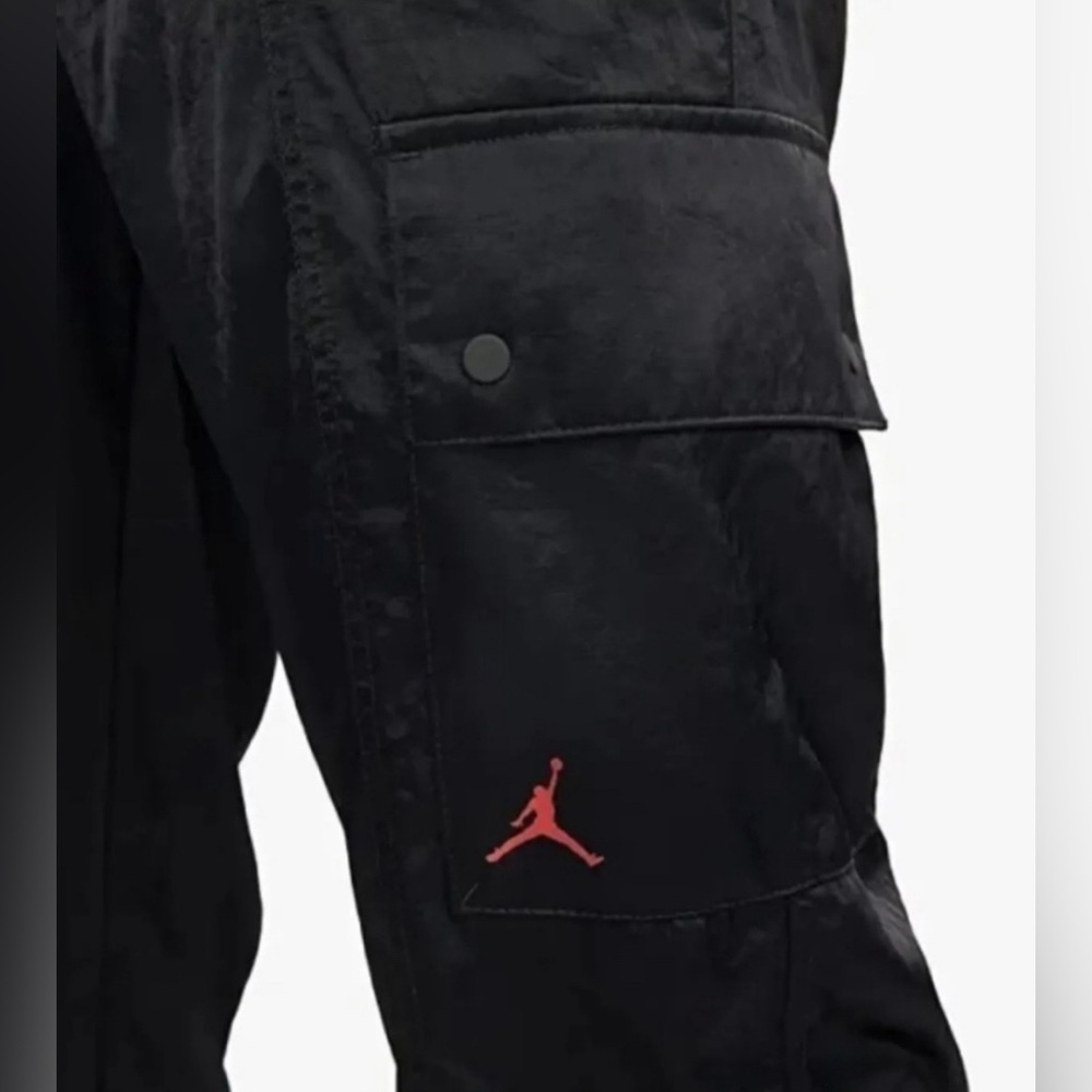 Nike Air Jordan‎ Heritage Black Nylon Cargo Jogger Pants XS Streetwear Neutral - Picture 2 of 16